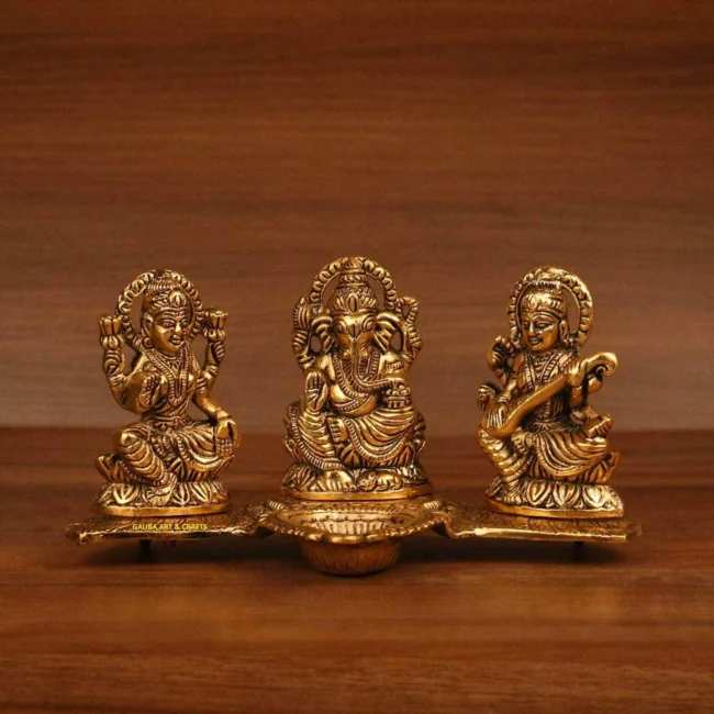 Laxmi Ganesh Saraswati Diya