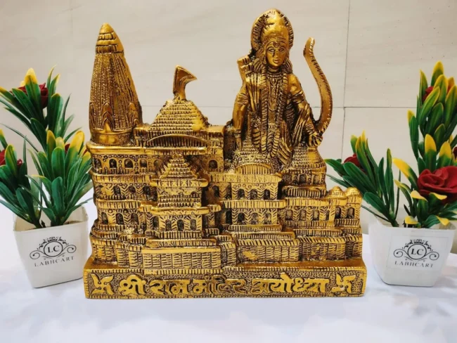 Ram Mandir Ayodhya Model Metal Temple